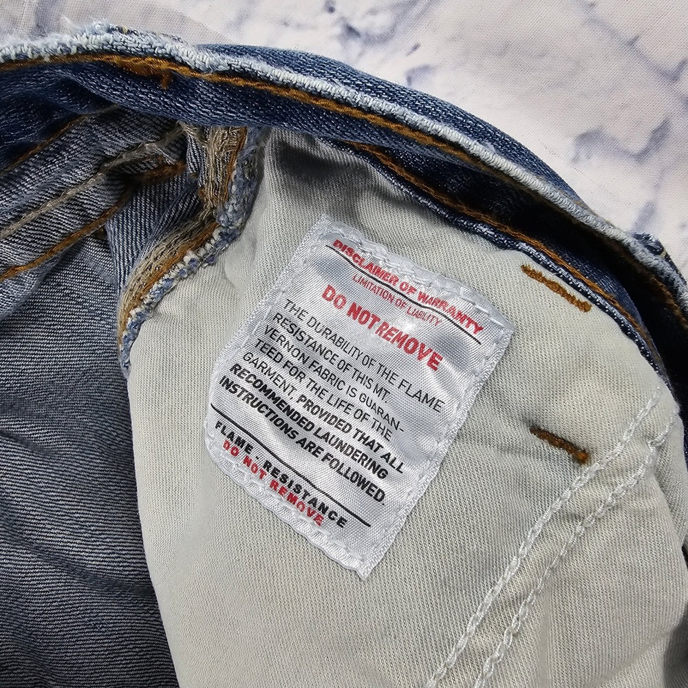 Ariat FR M4 Boot Cut Jeans Mens 38x32 Blue Flame Resistant Workwear Denim - Picture 10 of 13